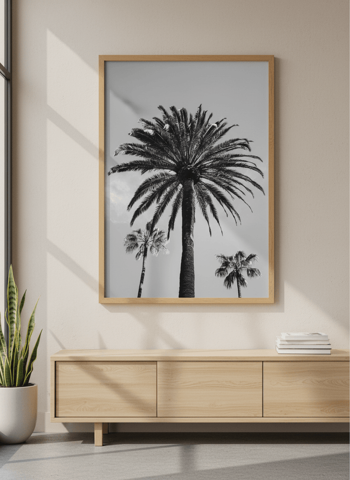 Contemporary wall art featured in a bright modern office workspace