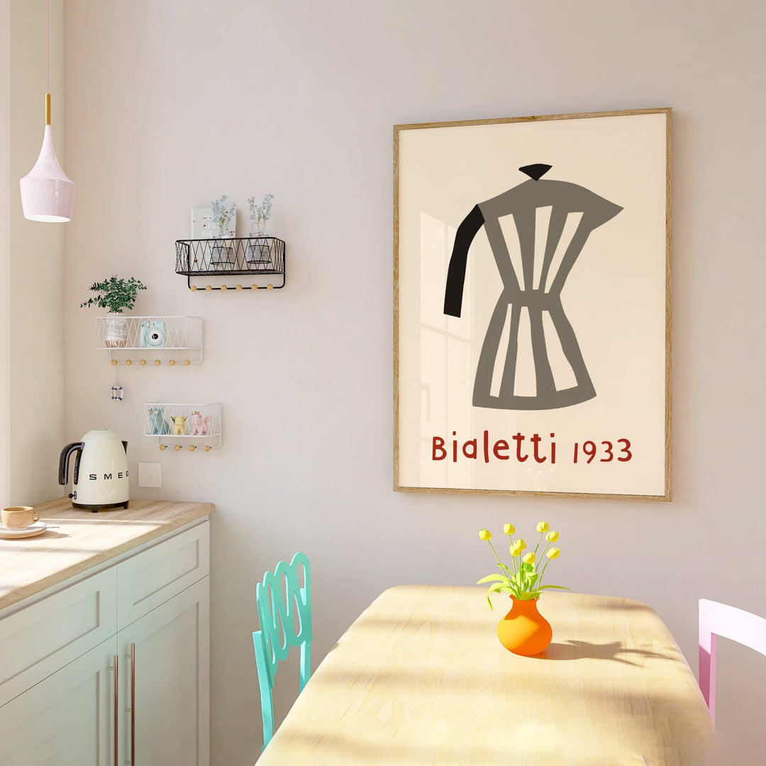 Bialetti Moka Pot 1933 Wall Art by Klaas Gubbels - Style My Wall