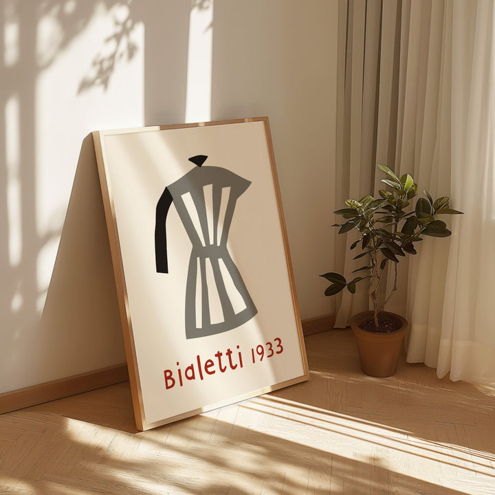 Bialetti Moka Pot 1933 Wall Art by Klaas Gubbels - Style My Wall