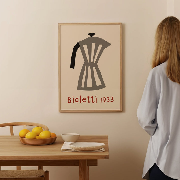 Bialetti Moka Pot 1933 Wall Art by Klaas Gubbels - Style My Wall