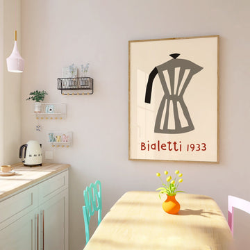 Bialetti Moka Pot 1933 Wall Art by Klaas Gubbels - Style My Wall