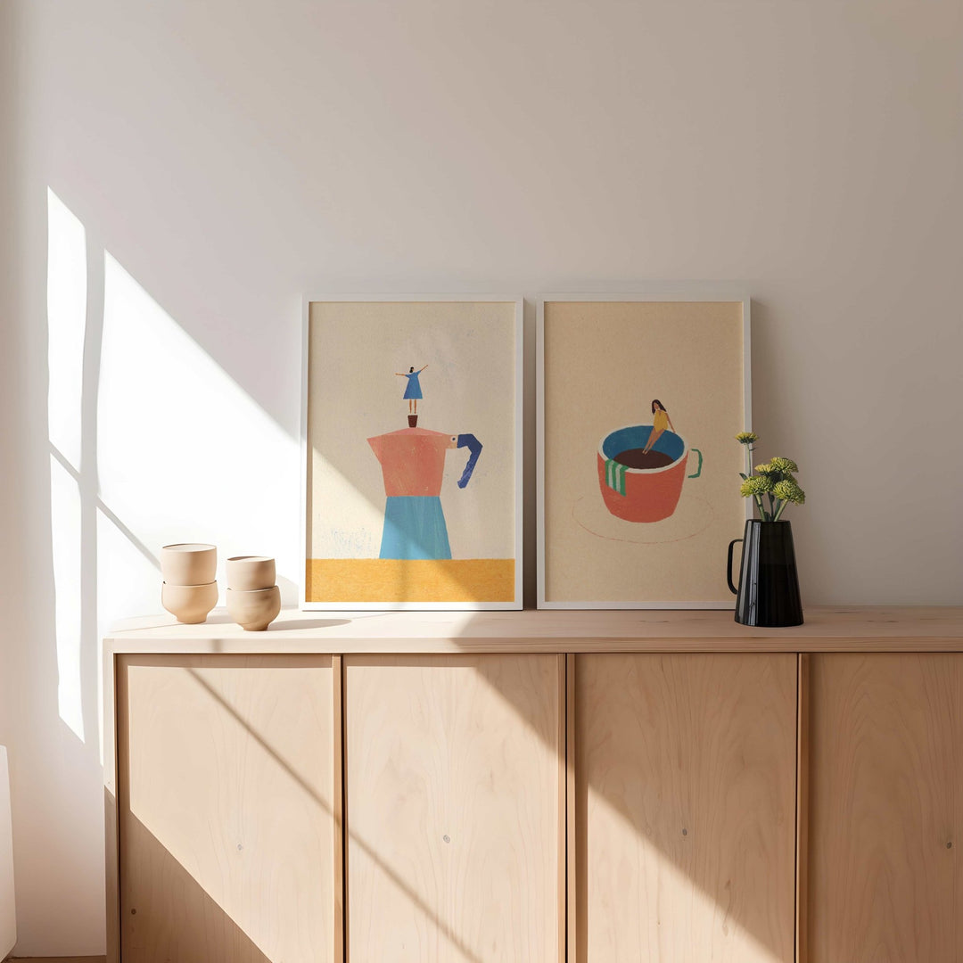 Bialetti Mornings by Henry Rivers Set of 2 wall - art - picture - poster