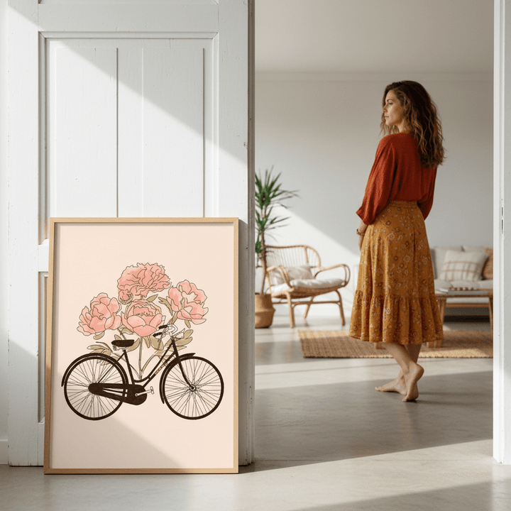 Bicycle Cities - Paris by Florent Bodart wall - art - picture - poster