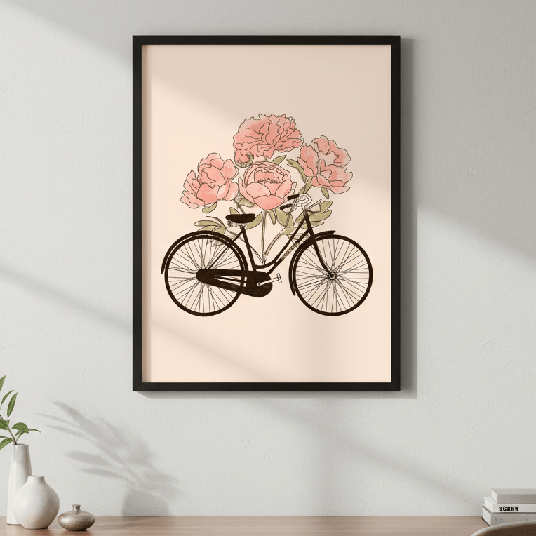 Bicycle Cities - Paris by Florent Bodart wall - art - picture - poster