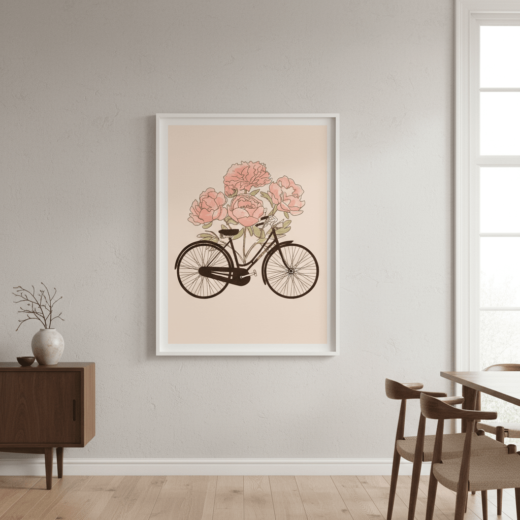 Bicycle Cities - Paris by Florent Bodart wall - art - picture - poster