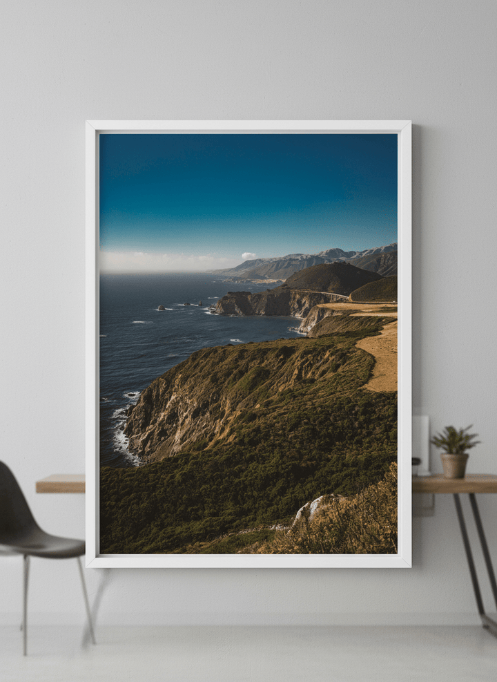Contemporary wall art featured in a bright modern office workspace