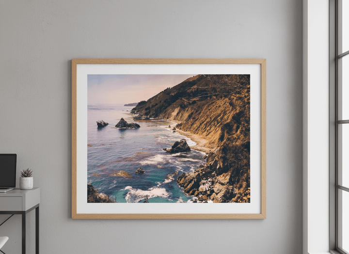 Contemporary wall art featured in a bright modern office workspace