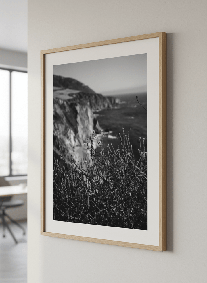 Contemporary wall art featured in a bright modern office workspace