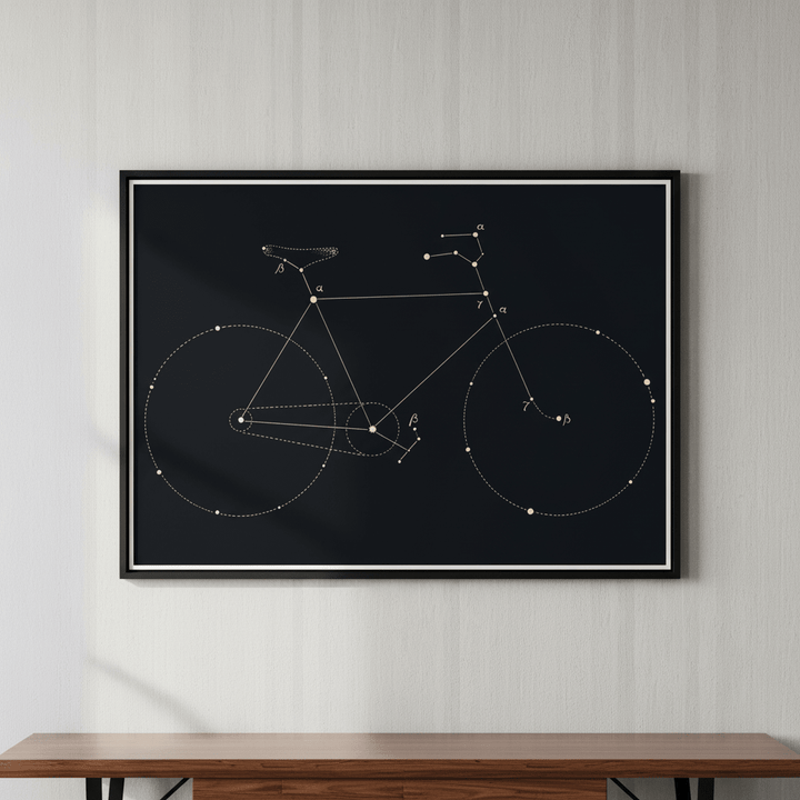 Bike Constellation - Cream by Florent Bodart wall - art - picture - poster