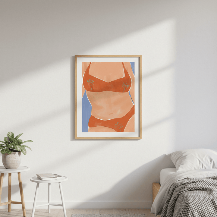 Bikini Babe by Ivy Green Illustrations wall - art - picture - poster