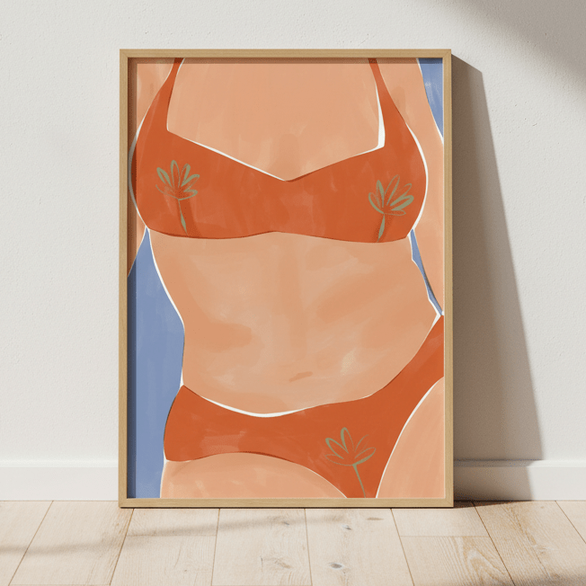 Bikini Babe by Ivy Green Illustrations wall - art - picture - poster