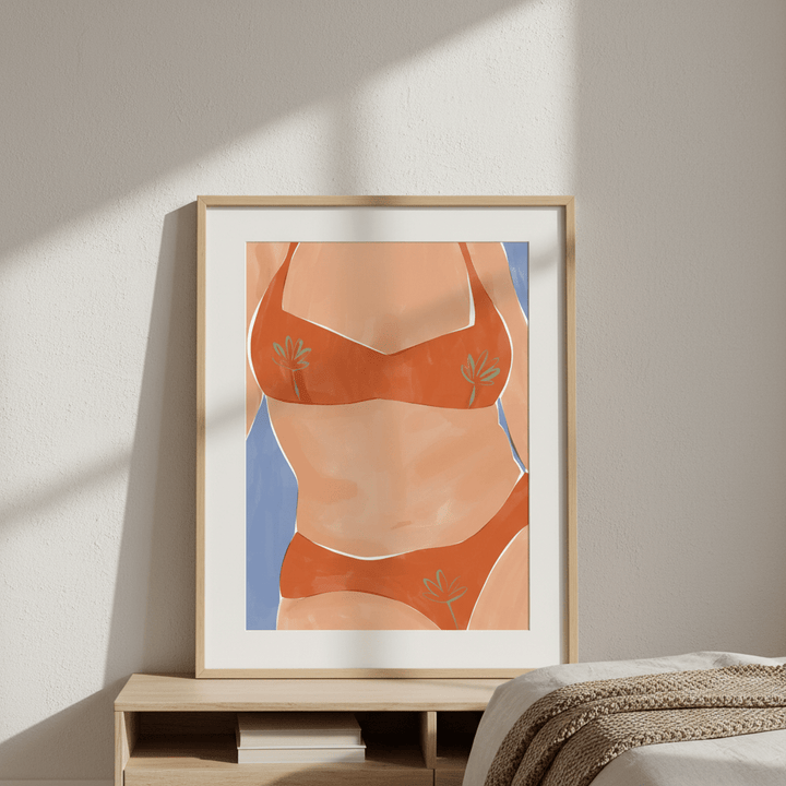 Bikini Babe by Ivy Green Illustrations wall - art - picture - poster