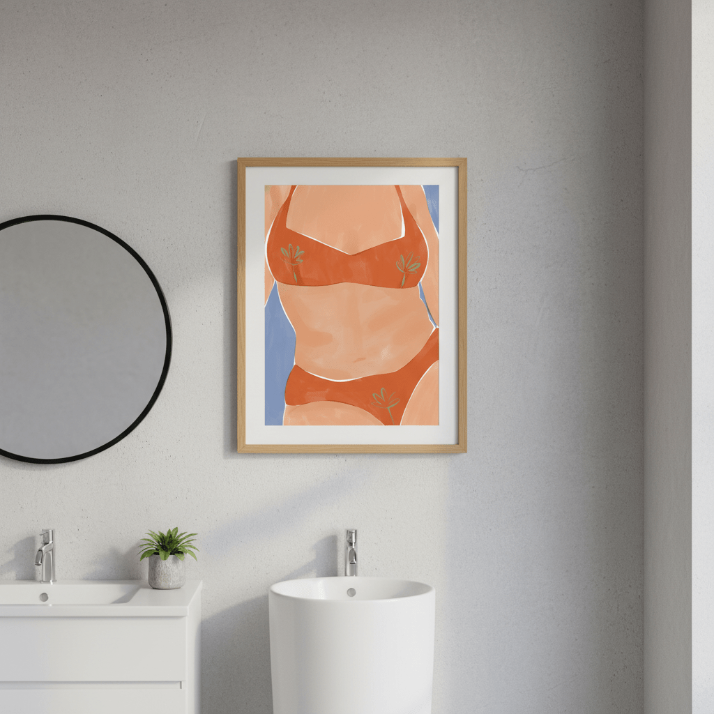 Bikini Babe by Ivy Green Illustrations wall - art - picture - poster