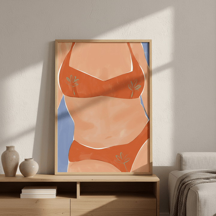 Bikini Babe by Ivy Green Illustrations wall - art - picture - poster