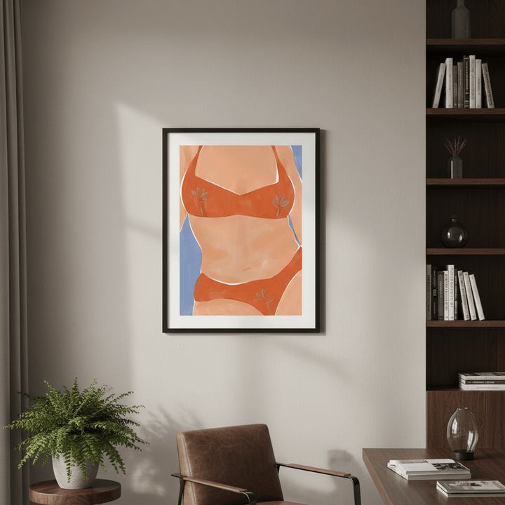 Bikini Babe by Ivy Green Illustrations wall - art - picture - poster