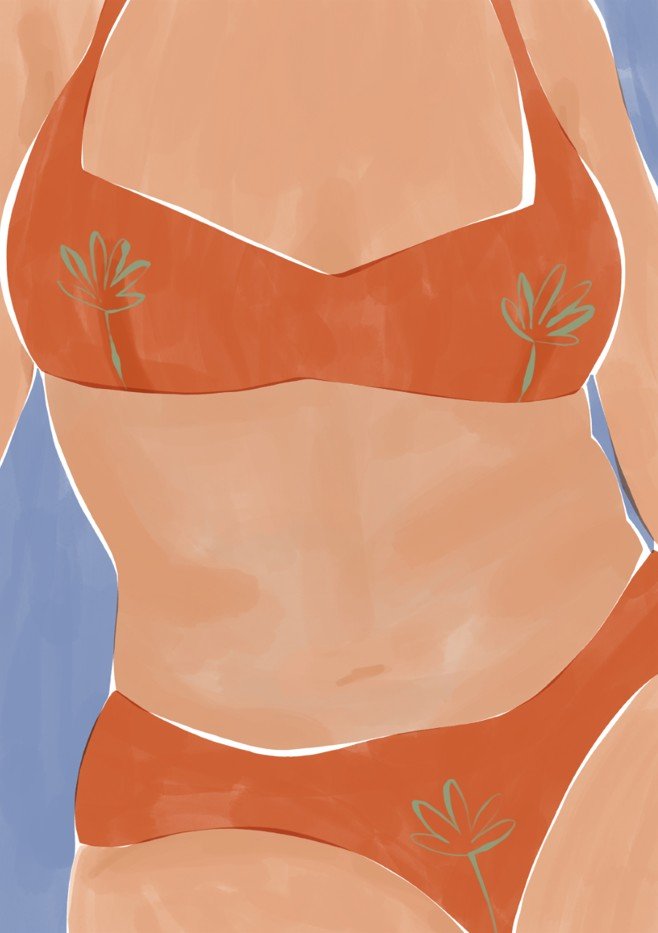 Bikini Babe by Ivy Green Illustrations
