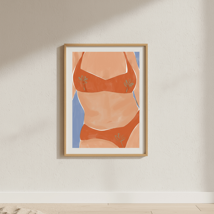 Bikini Babe by Ivy Green Illustrations wall - art - picture - poster