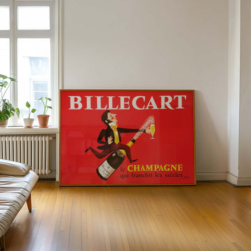 Billecart Champagne Poster Vintage Wall Art wall - art - picture - poster