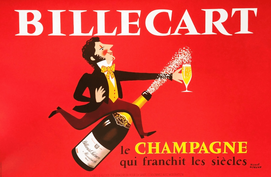 Billecart Champagne Poster Vintage Wall Art
