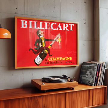 Billecart Champagne Poster Vintage Wall Art wall - art - picture - poster