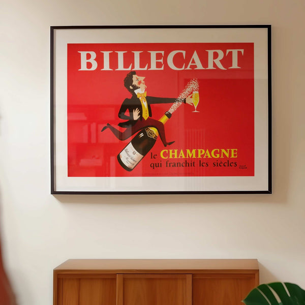 Billecart Champagne Poster Vintage Wall Art