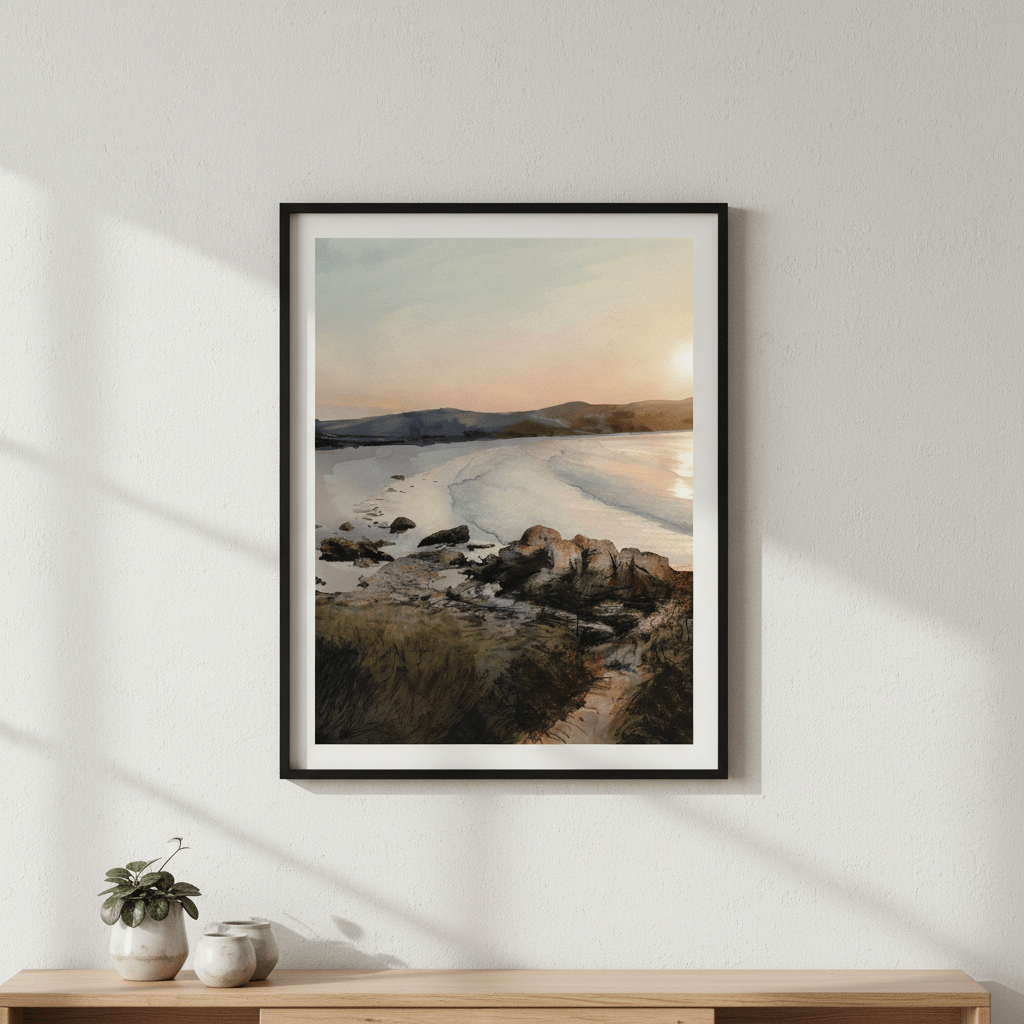 Binalong Bay Beach Tasmania by Deer Muskeeter wall - art - picture - poster