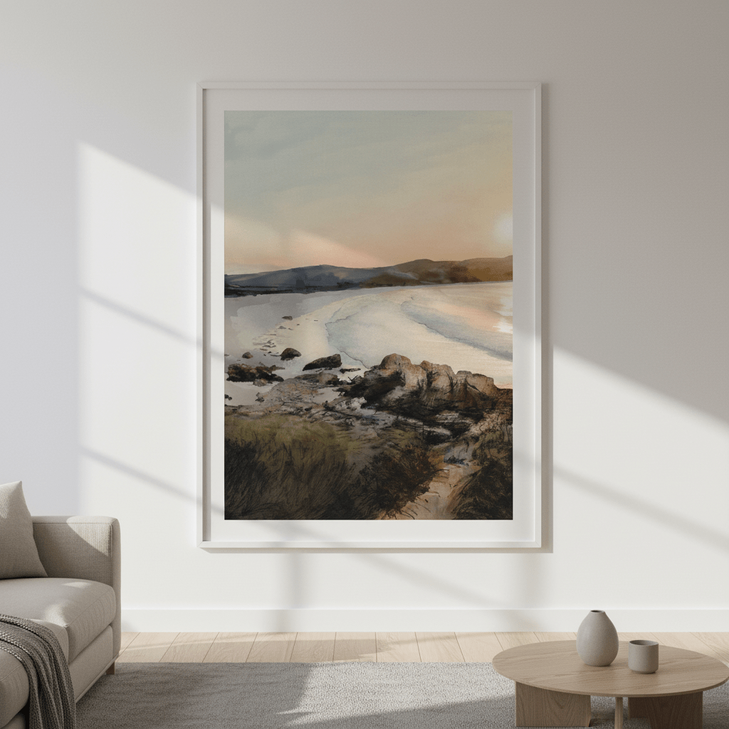 Binalong Bay Beach Tasmania by Deer Muskeeter wall - art - picture - poster
