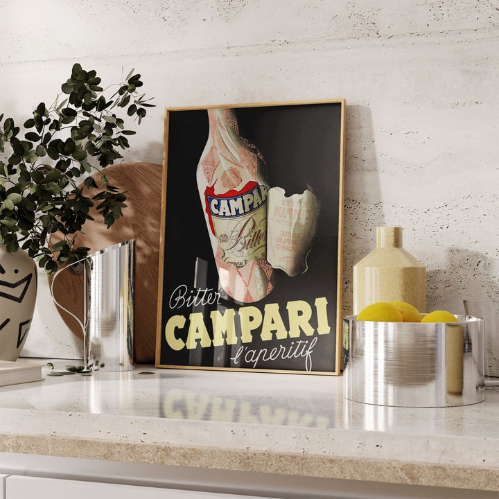 Bitter Campari Aperitif Vintage Wall Art by Carlo Fisanotti - Style My Wall