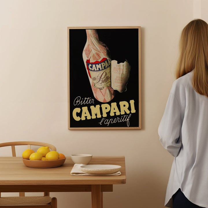 Bitter Campari Aperitif Vintage Wall Art by Carlo Fisanotti - Style My Wall