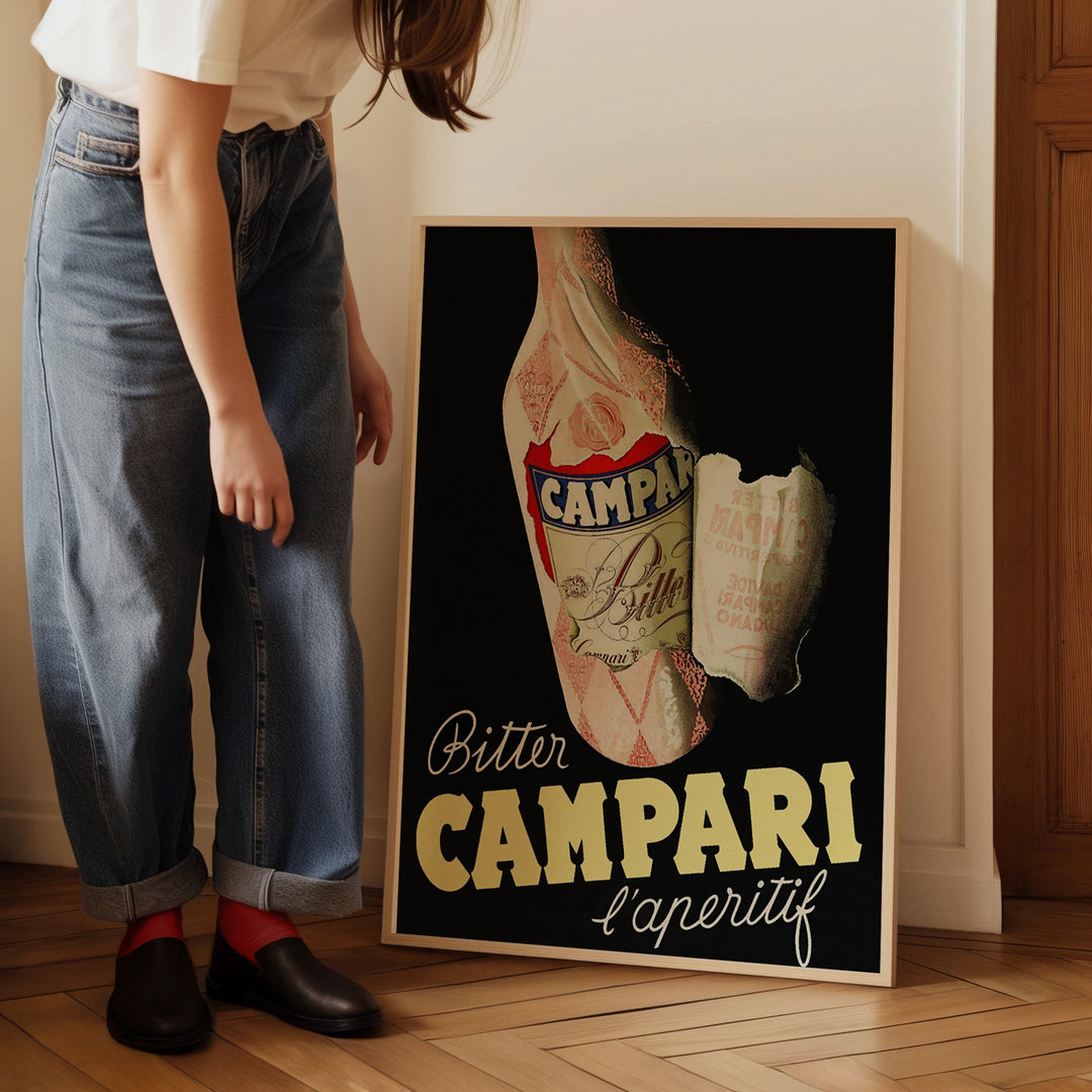 Bitter Campari Aperitif Vintage Wall Art by Carlo Fisanotti - Style My Wall