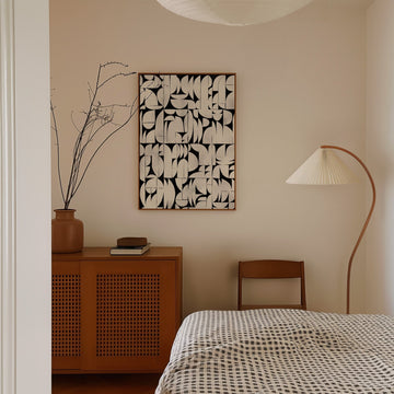 Black and White Bauhaus by Maison Bootsy,bedroom,timber border