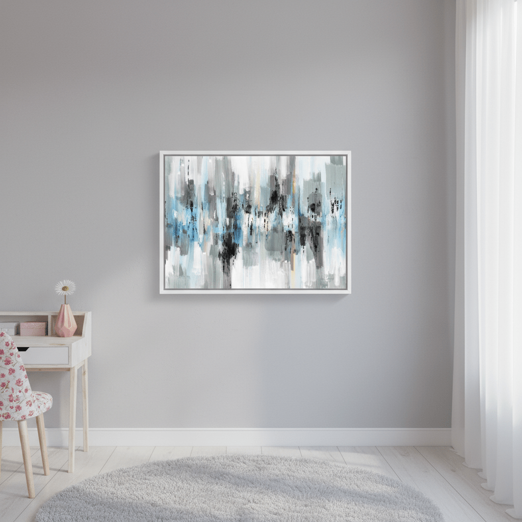 Black and White Blue Reflections by Julia Cheney wall - art - picture - poster