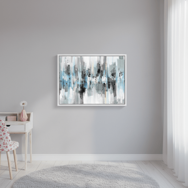 Black and White Blue Reflections by Julia Cheney wall - art - picture - poster