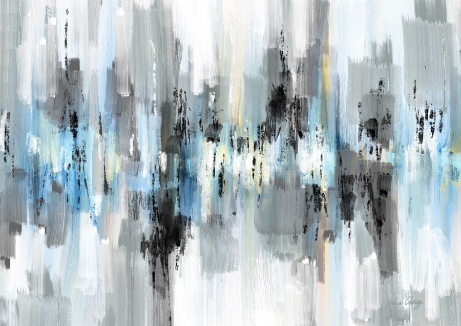 Black and White Blue Reflections by Julia Cheney