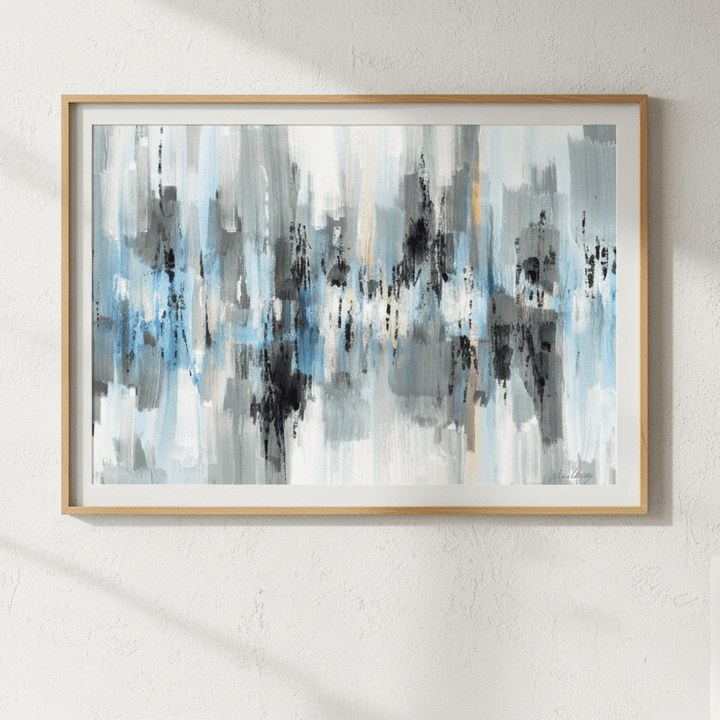 Black and White Blue Reflections by Julia Cheney wall - art - picture - poster