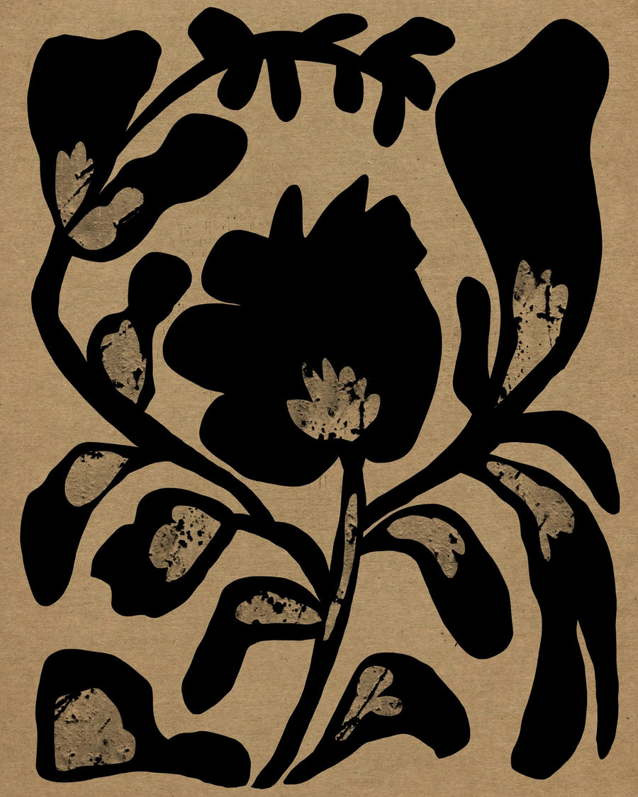 Black Botanical Silhouette By Josie George | Art & Canvas Print