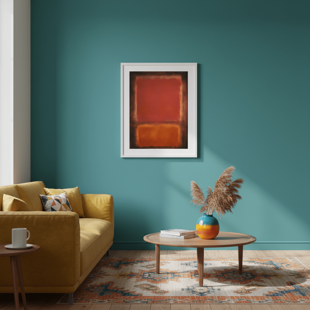 Black, Brown Wall Art Inspired by Mark Rothko wall - art - picture - poster