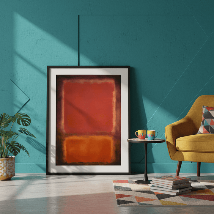 Black, Brown Wall Art Inspired by Mark Rothko wall - art - picture - poster