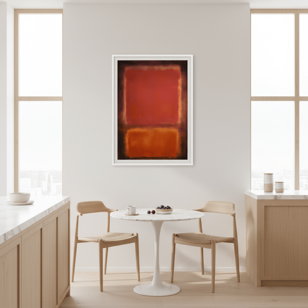Black, Brown Wall Art Inspired by Mark Rothko wall - art - picture - poster