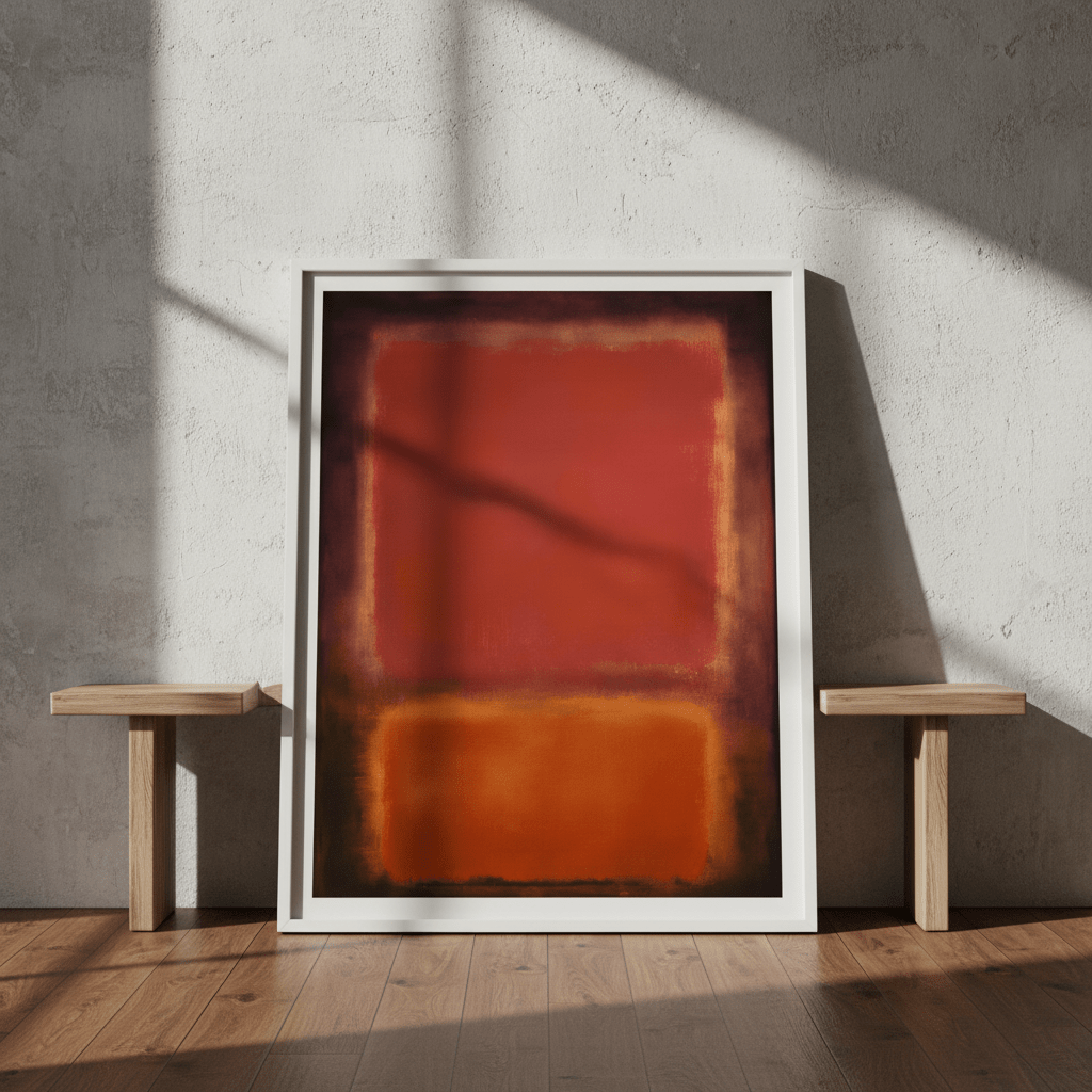 Black, Brown Wall Art Inspired by Mark Rothko wall - art - picture - poster