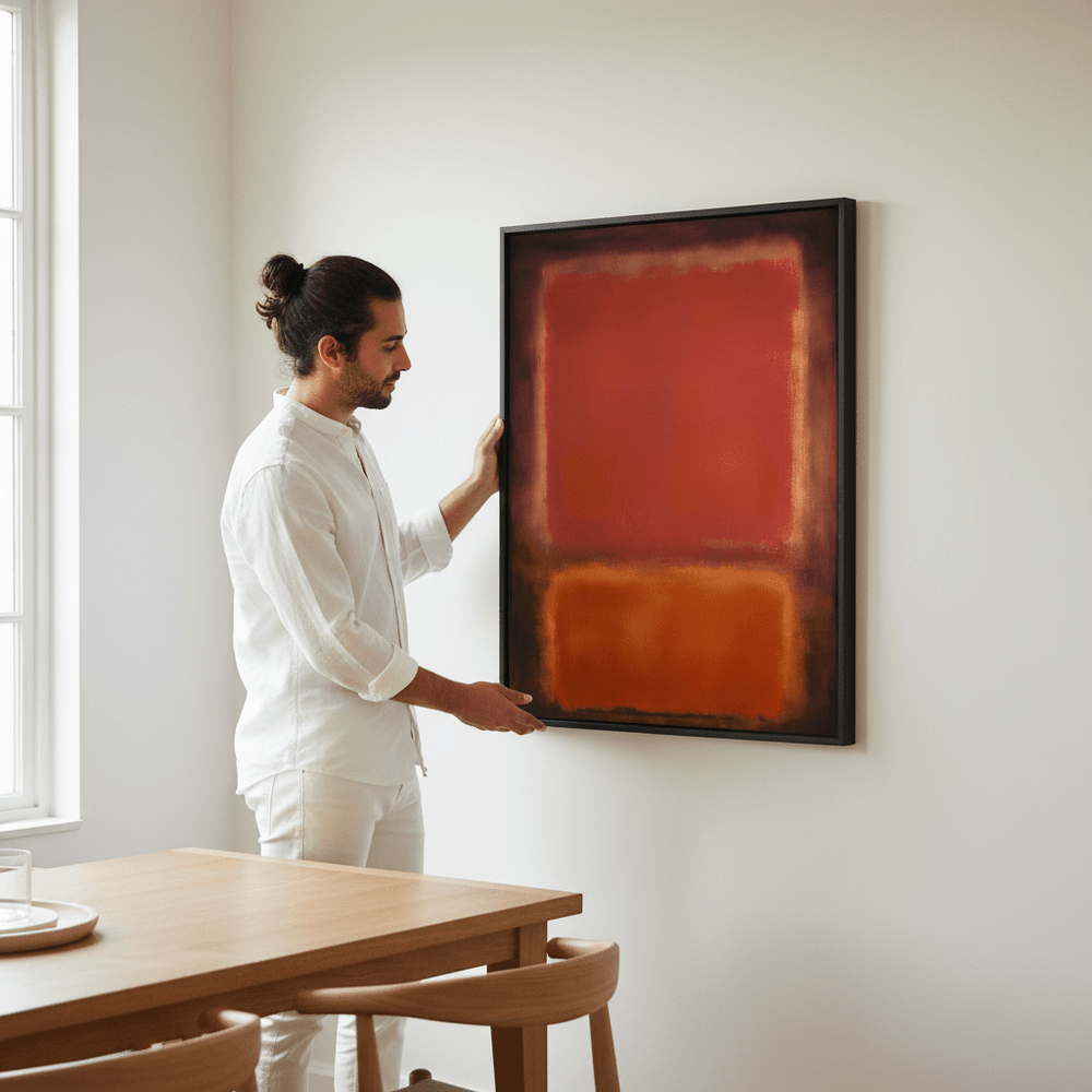 Black, Brown Wall Art Inspired by Mark Rothko wall - art - picture - poster