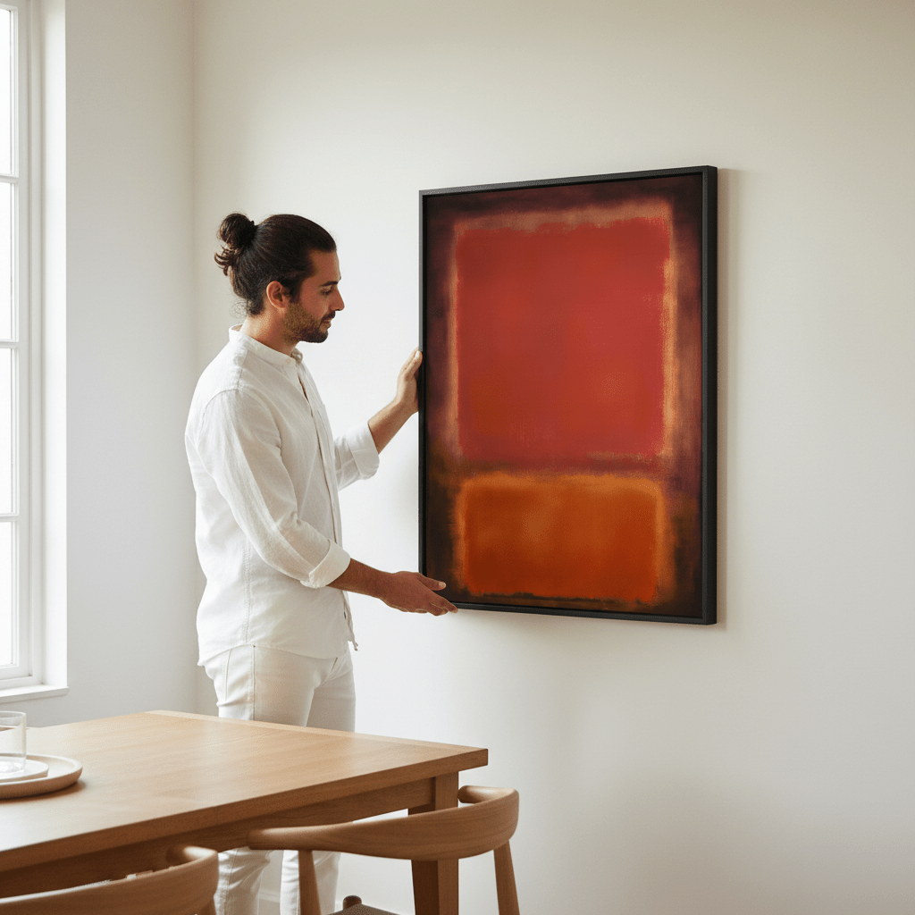 Black, Brown Wall Art Inspired by Mark Rothko wall - art - picture - poster