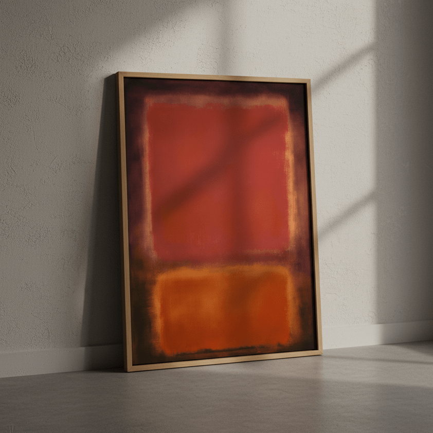 Black, Brown Wall Art Inspired by Mark Rothko wall - art - picture - poster