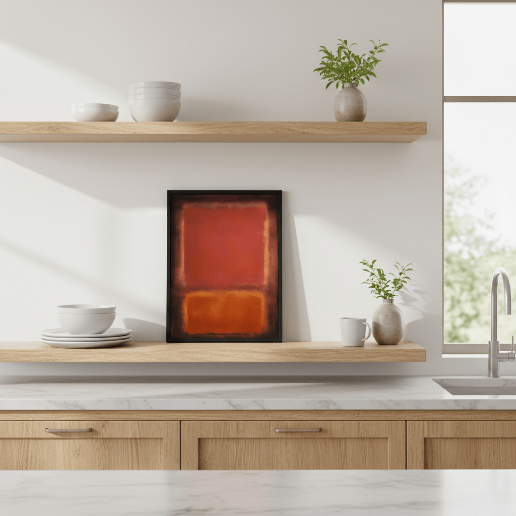 Black, Brown Wall Art Inspired by Mark Rothko wall - art - picture - poster