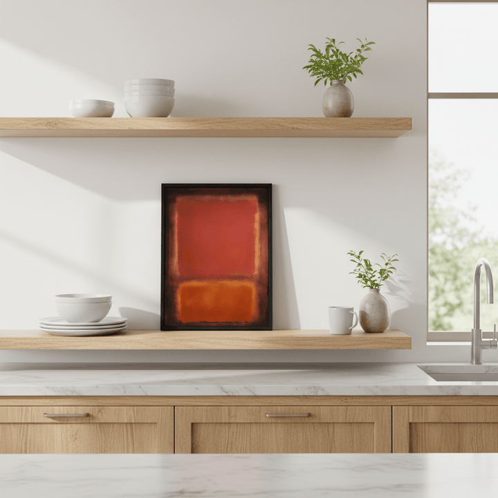 Black, Brown Wall Art Inspired by Mark Rothko wall - art - picture - poster