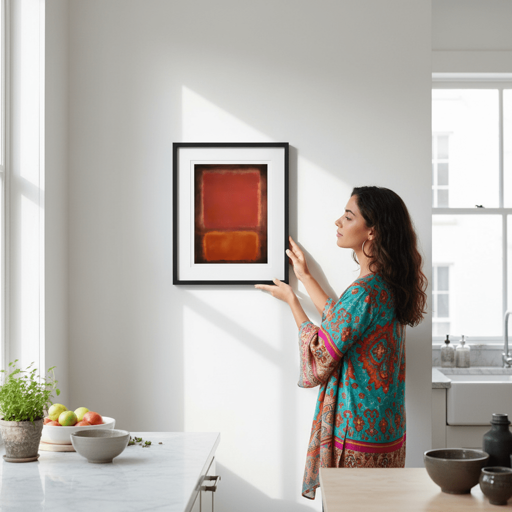 Black, Brown Wall Art Inspired by Mark Rothko wall - art - picture - poster