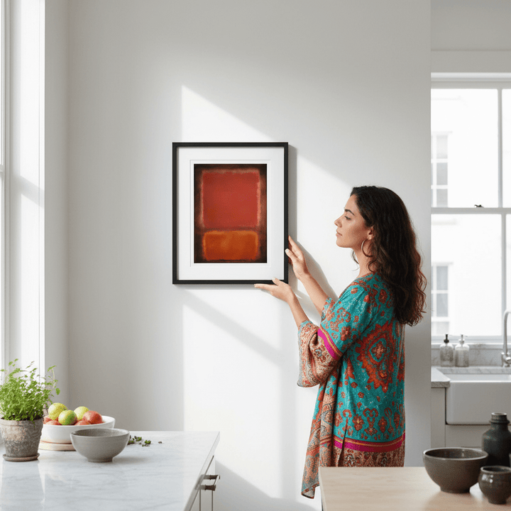 Black, Brown Wall Art Inspired by Mark Rothko wall - art - picture - poster