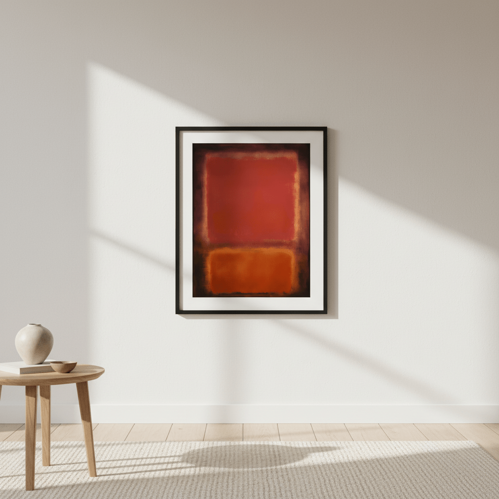 Black, Brown Wall Art Inspired by Mark Rothko wall - art - picture - poster