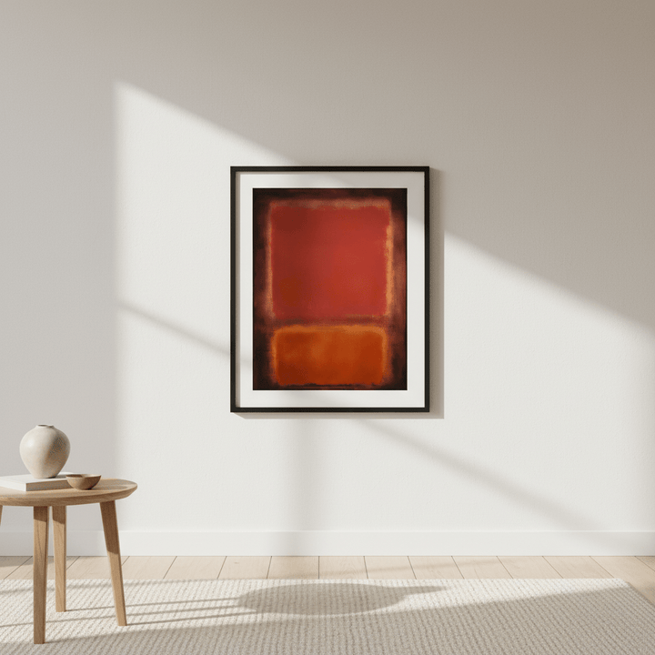 Black, Brown Wall Art Inspired by Mark Rothko wall - art - picture - poster