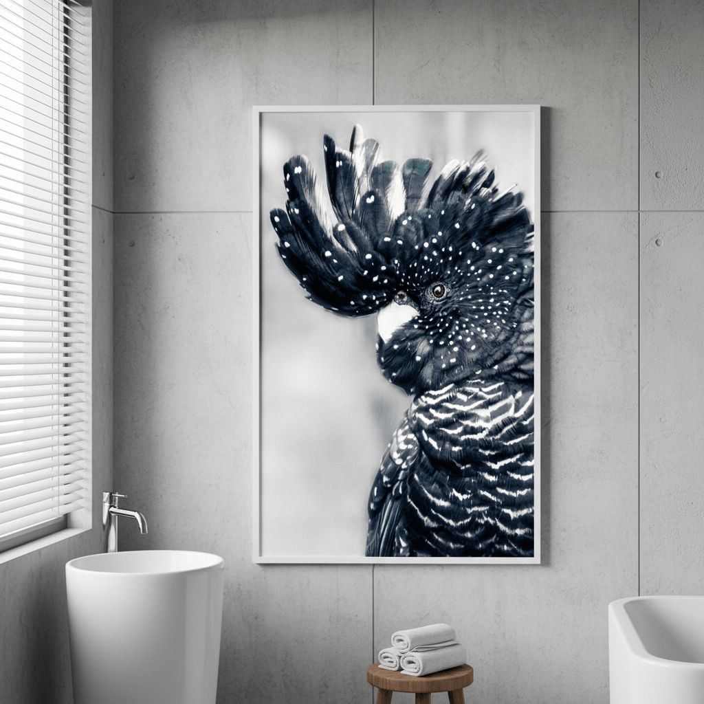 Black Cockatoo Wall Art Print wall - art - picture - poster